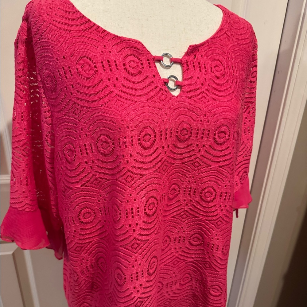 JM collections top pink retro